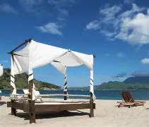 圣基茨和尼维斯女篮在与圭亚那队的交锋中熠熠生辉